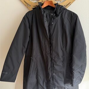 Eddie Bauer Ladies Girl on the go Insulated waterproof Trench coat XL NWT Black